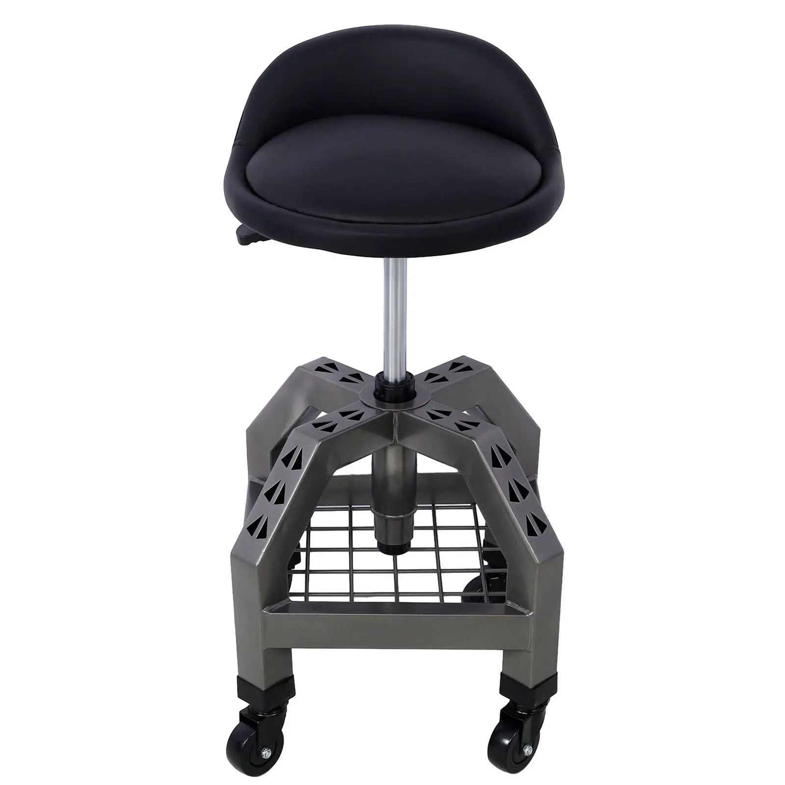 Pneumatic 360 Degree Swivel Stool, Mechanics Rolling Creeper Seat, Heavy Duty Rolling Mechanics Stool, Shop Stool With Casters by HouseOfZazla