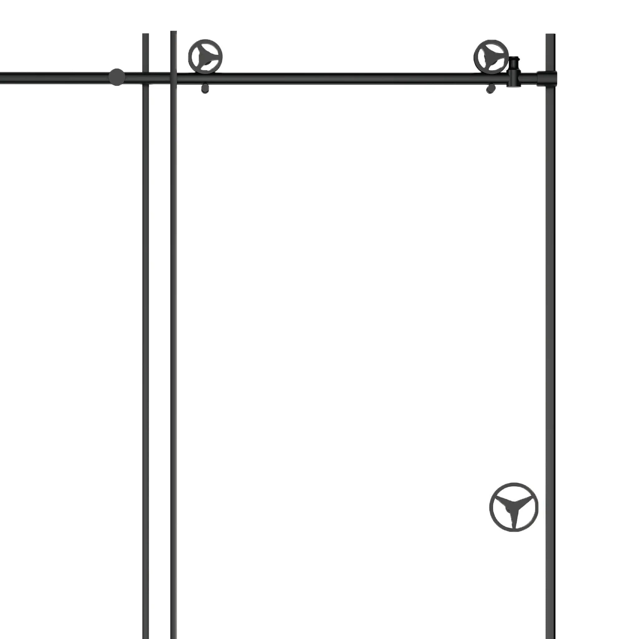 60" W x 76" H Sliding Frameless Shower Door in Matte by HouseOfZazla