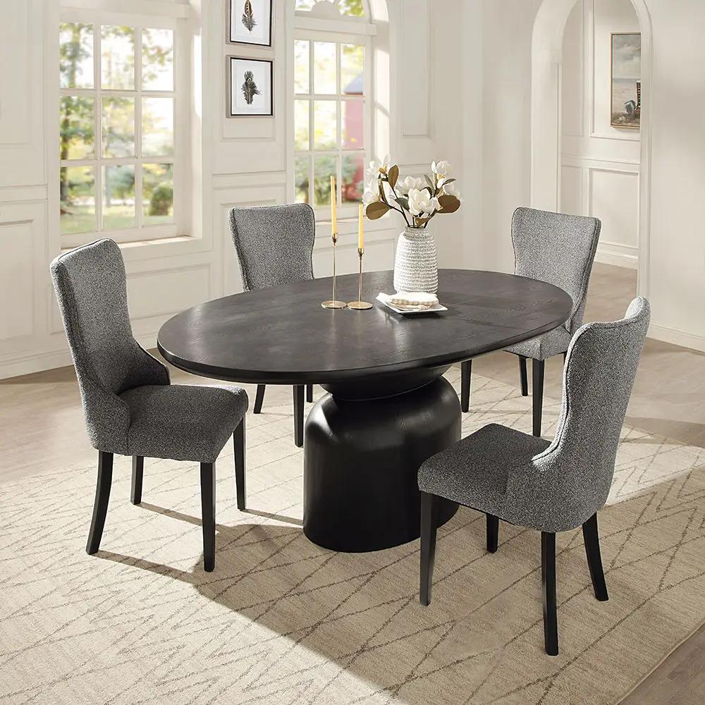 Marioly - Dining Table - Ash Black by Unique Piece Furniture