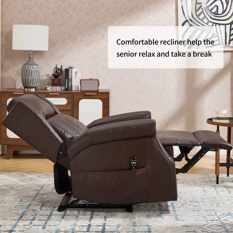 Manual Recliner Chair With Heavy Duty Motion Mechanism, 8 Vibrating Nodes And 3 Massage Modes For Living Room by HouseOfZazla