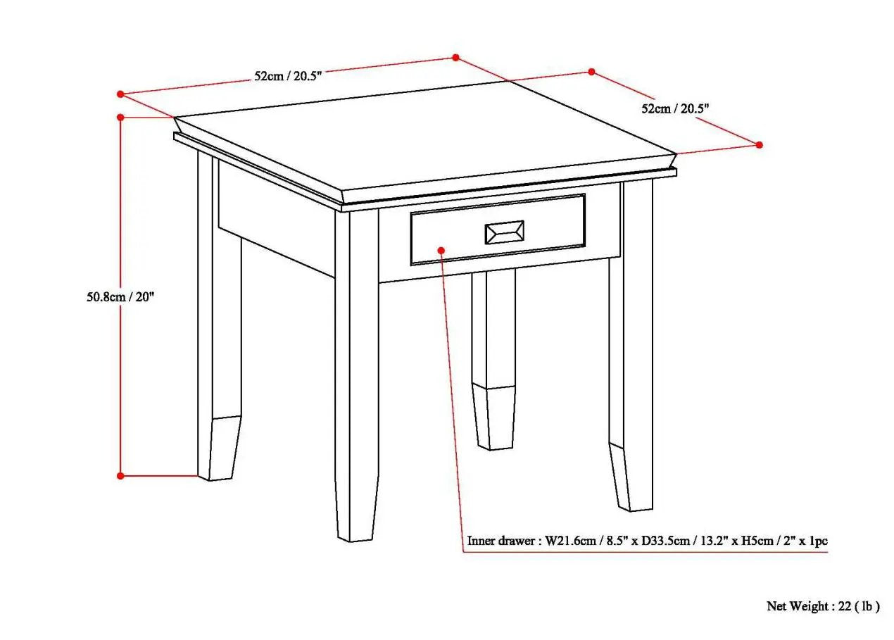 Artisan - Handcrafted End Table by Unique Piece Furniture