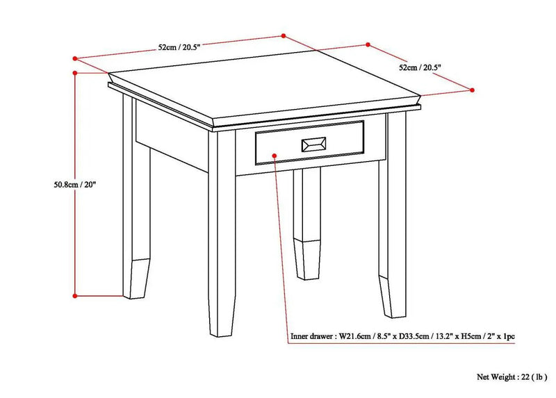 Artisan - Handcrafted End Table by HouseOfZazla