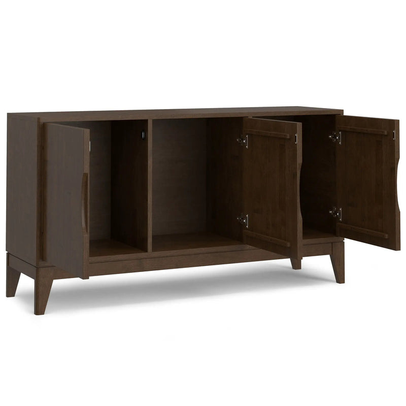 Harper - 3 Door Sideboard Buffet / Storage Cabinet - Walnut Brown by Unique Piece Furniture