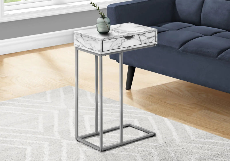 Accent Table, C - Shaped Contemporary & Modern Design by HouseOfZazla
