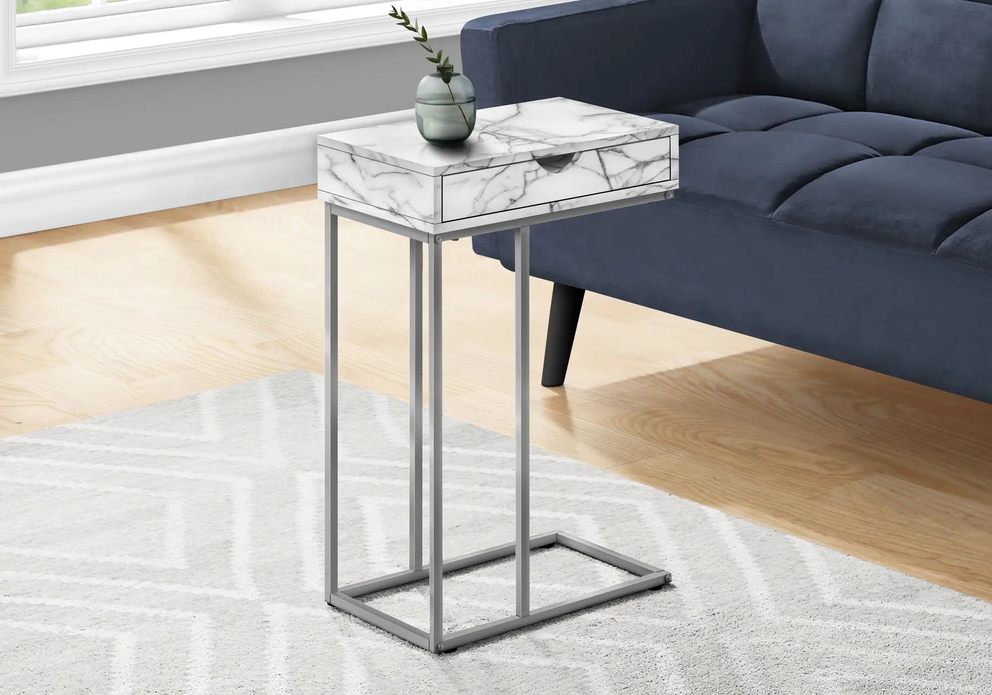 Accent Table, C - Shaped Contemporary & Modern Design by Unique Piece Furniture