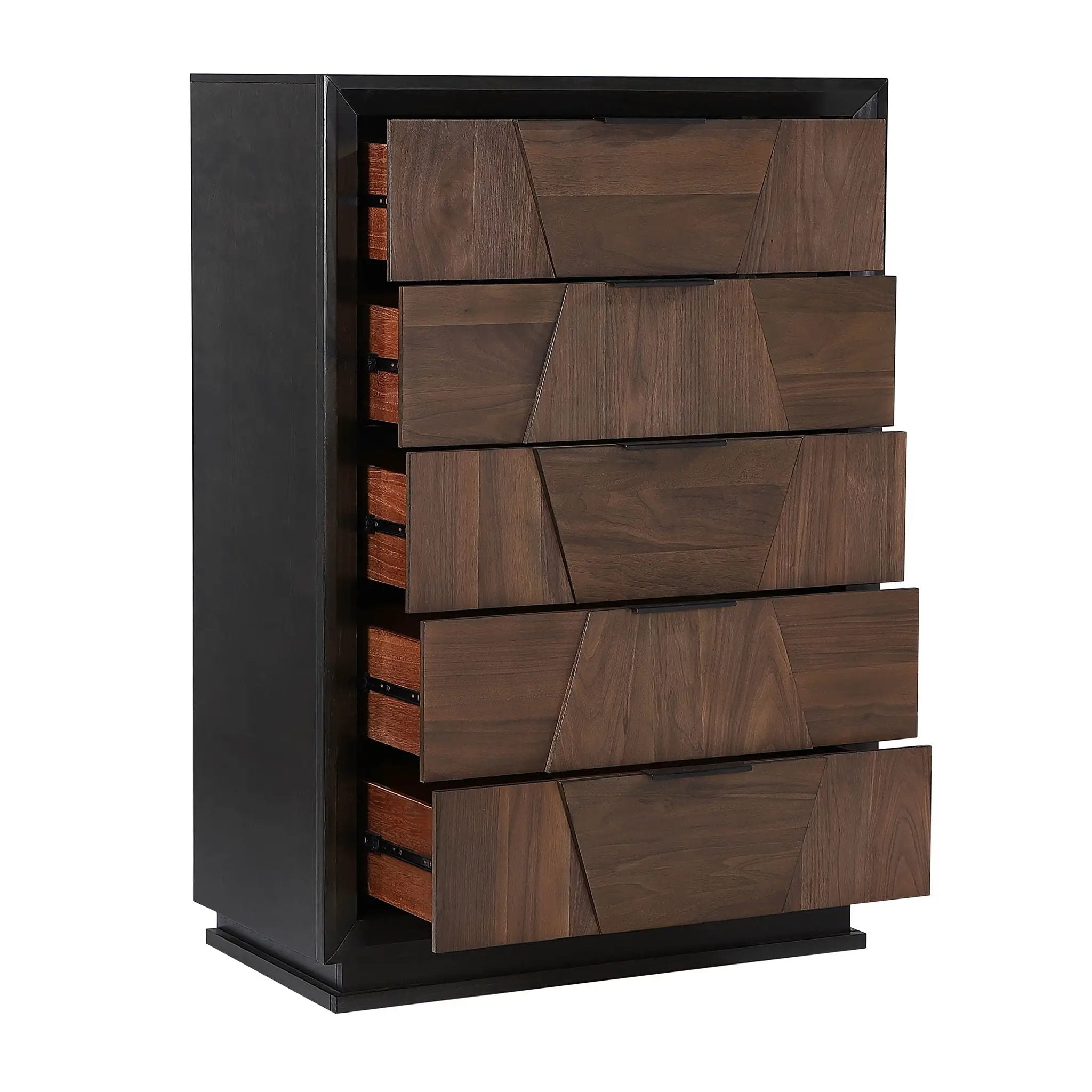 Houston - 5 Drawer Chest - Walnut by HouseOfZazla