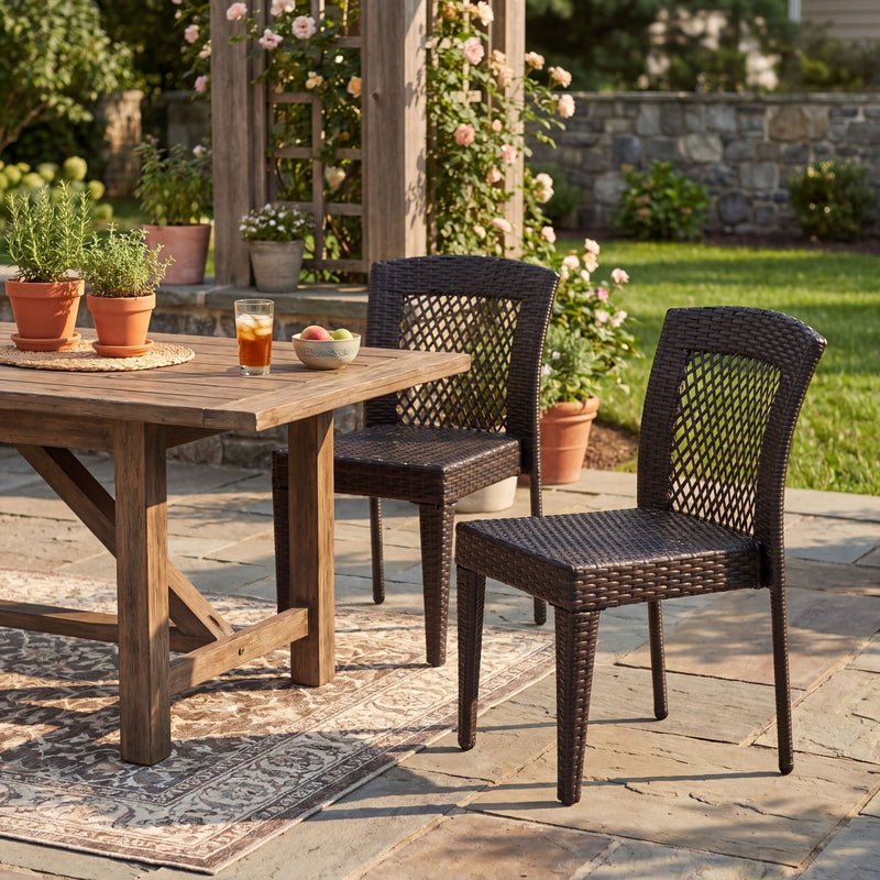 Outdoor Dining Stackable Chairs by HouseOfZazla