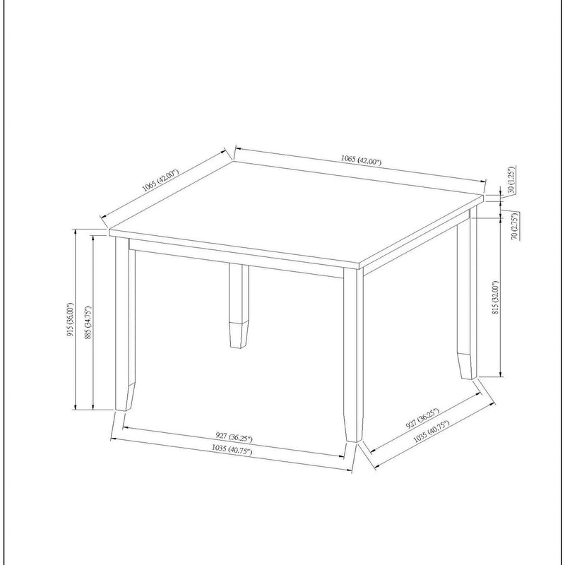 Leoncia - Bar Table And 4 Bar Stools - Espresso / White by Unique Piece Furniture