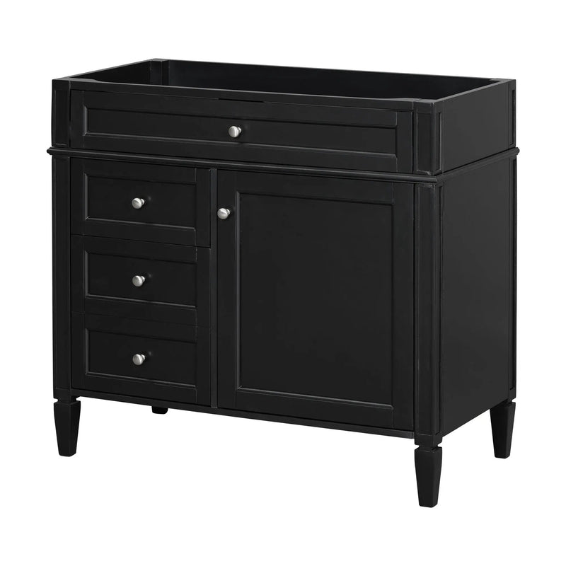 Bathroom Vanity With 2 Drawers And Tip-Out Drawer, Storage Cabinet by Unique Piece Furniture