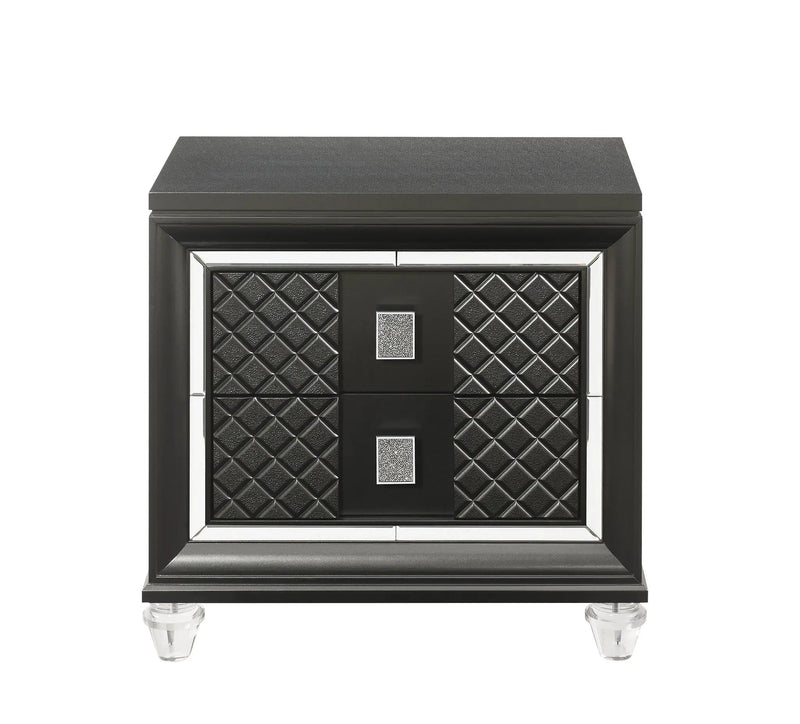 Sawyer - Metallic Nightstand - Gray by Unique Piece Furniture