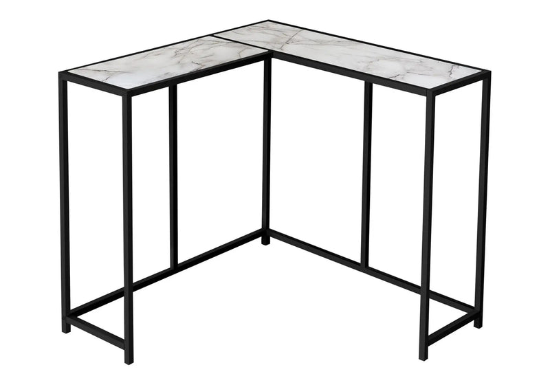 Corner Accent Console Table For Entryway, Unique L-Shaped Design by HouseOfZazla