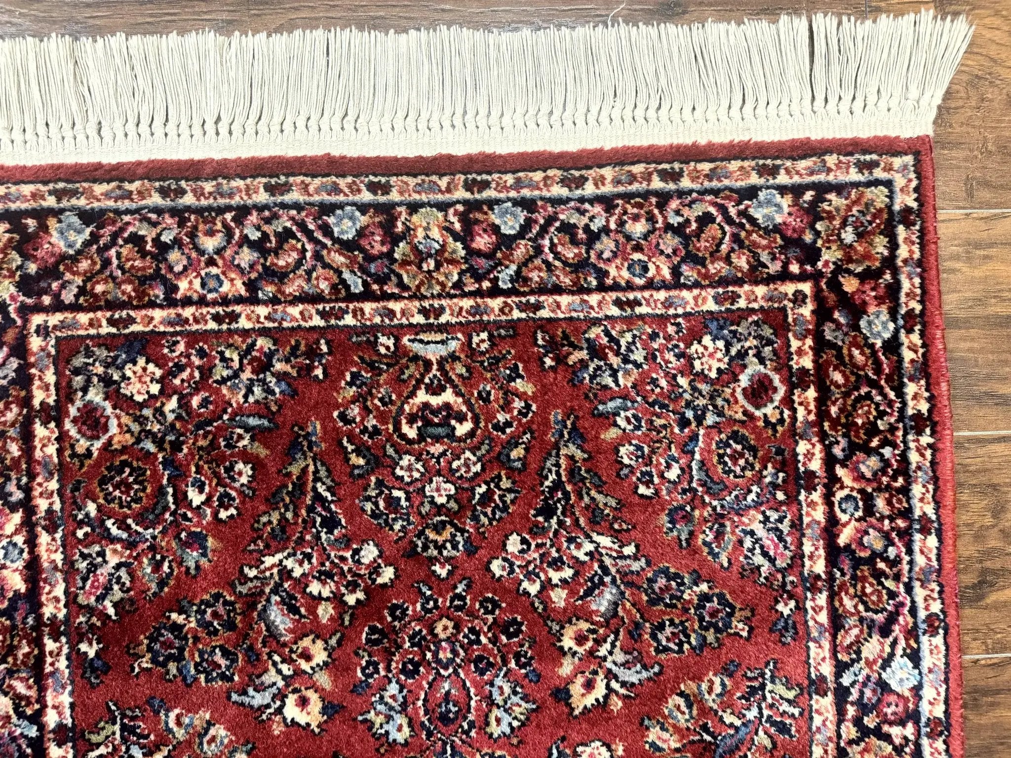 Karastan Rug 3x5 Red Sarouk #785, Karastan Wool Pile Rug, Original 700 Series, Discontinued Vintage Karastan Carpet by Jewel Rugs