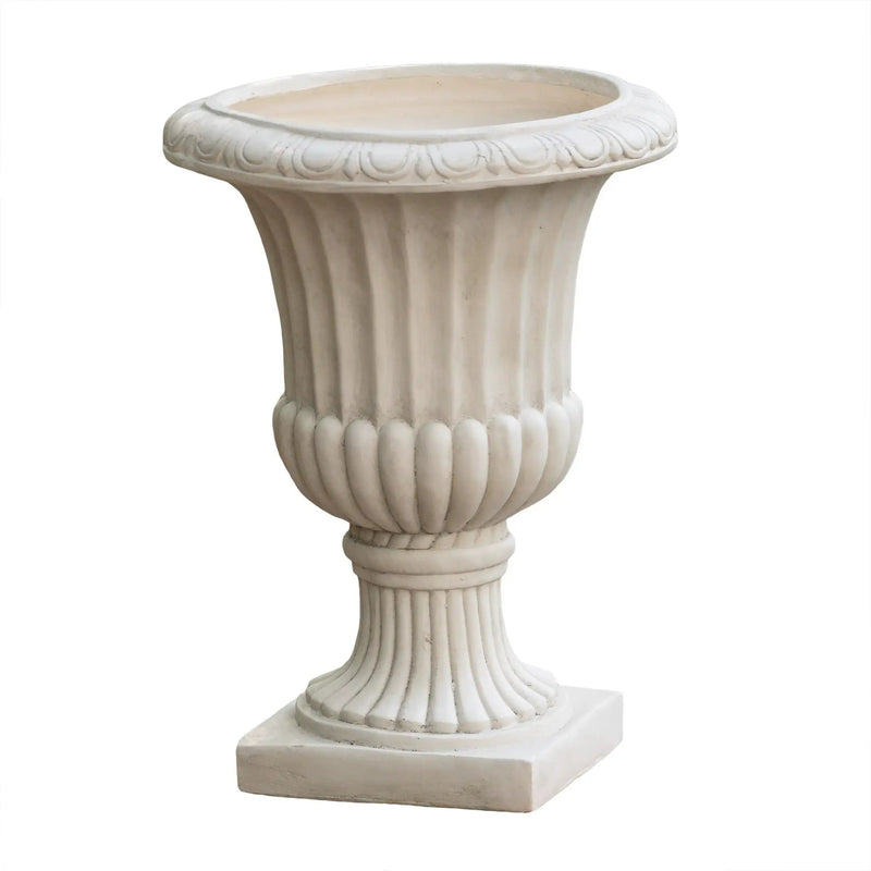 26.5" H Classic Antique White Italian Urn Planter by HouseOfZazla