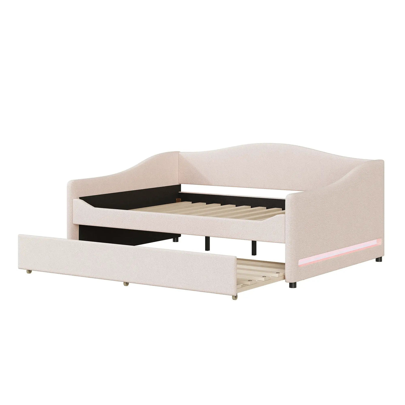 Upholstered Daybed With Light And Trundle by Unique Piece Furniture