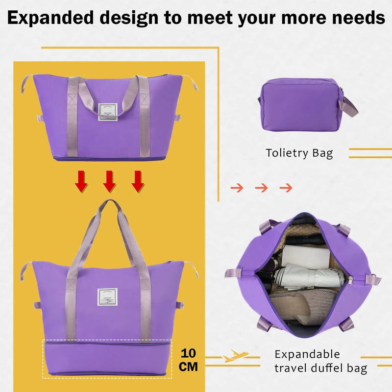 2 Piece Luggage Set With Bags Expanable Spinner Wheels ABS Lightweight Suitcase With Tsa Lock 20" / 28" by HouseOfZazla