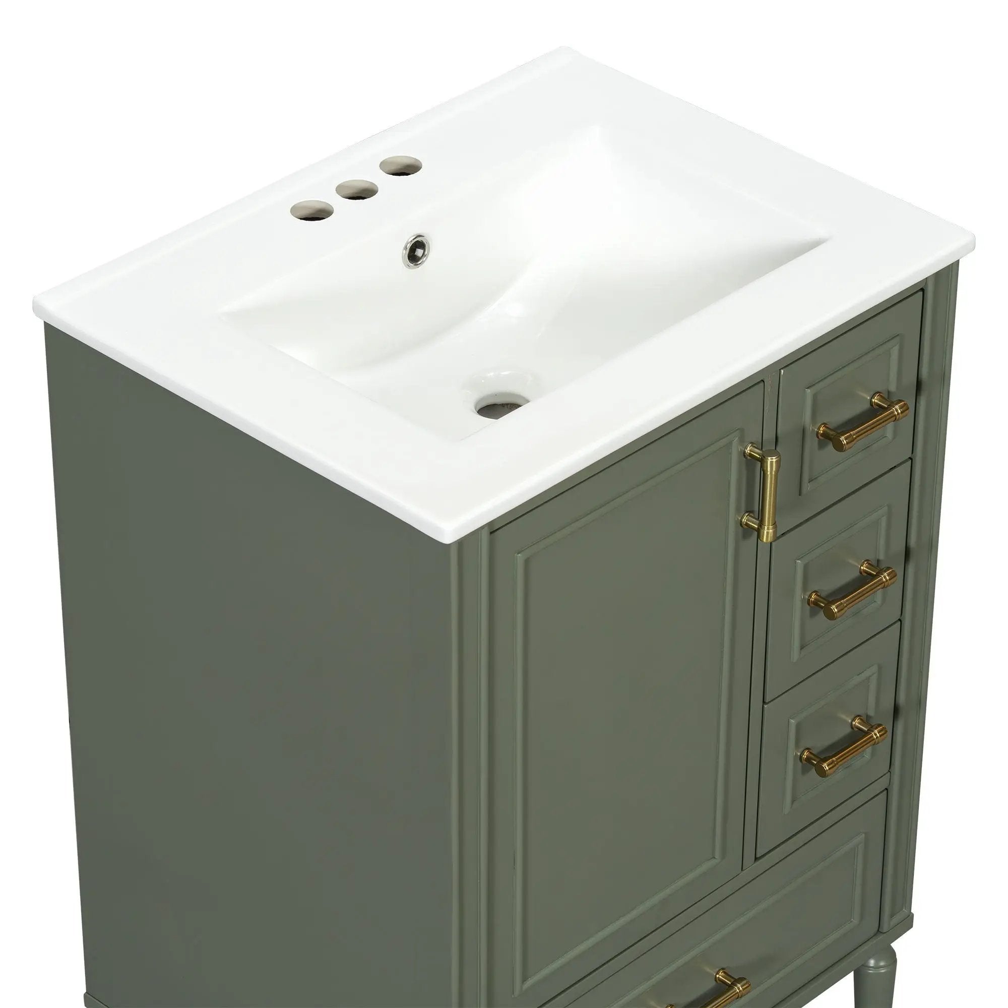 Traditional Bathroom Vanity Set With Soft Close Doors