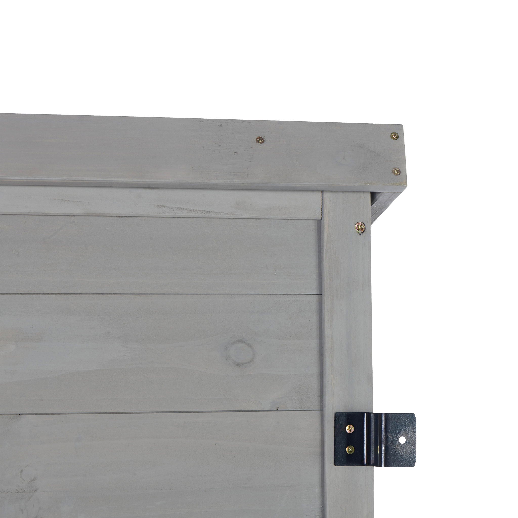 Outdoor Storage Shed With Vertical Tool Cabinet For Backyard by HouseOfZazla