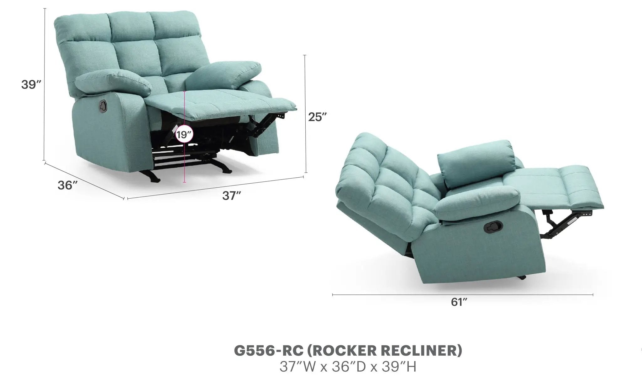 Cindy - Rocker Recliner by Unique Piece Furniture