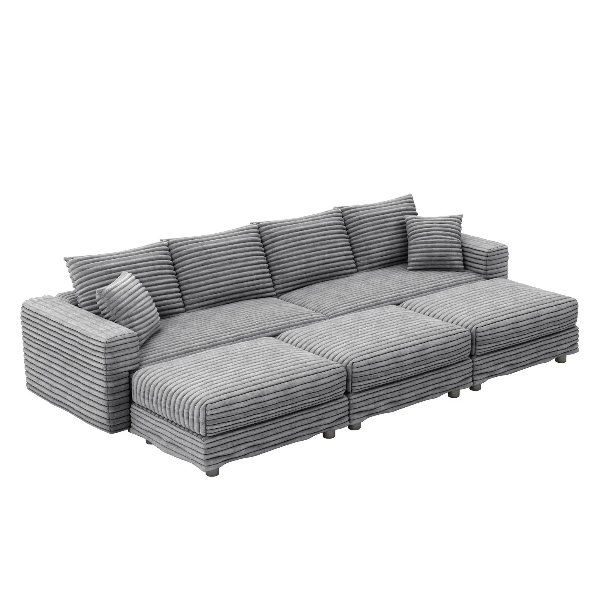 Modern Comfy Upholstered Sofa Cloud Couch & Deep Seat Couches by HouseOfZazla