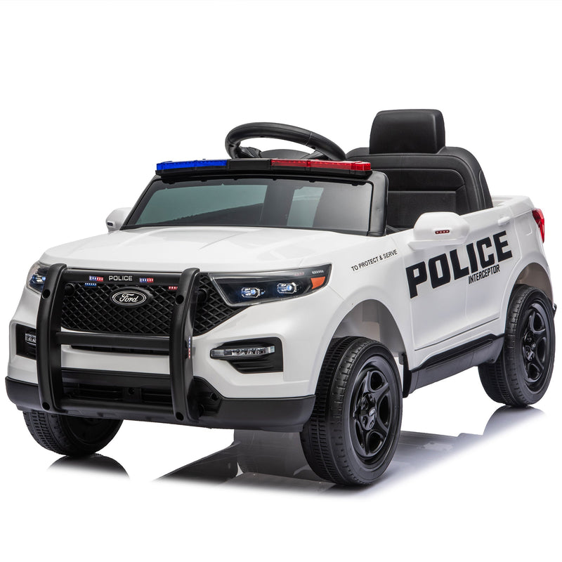 Licensed Ford Police 12V Ride-On Truck with Parental Remote Control by HouseOfZazla