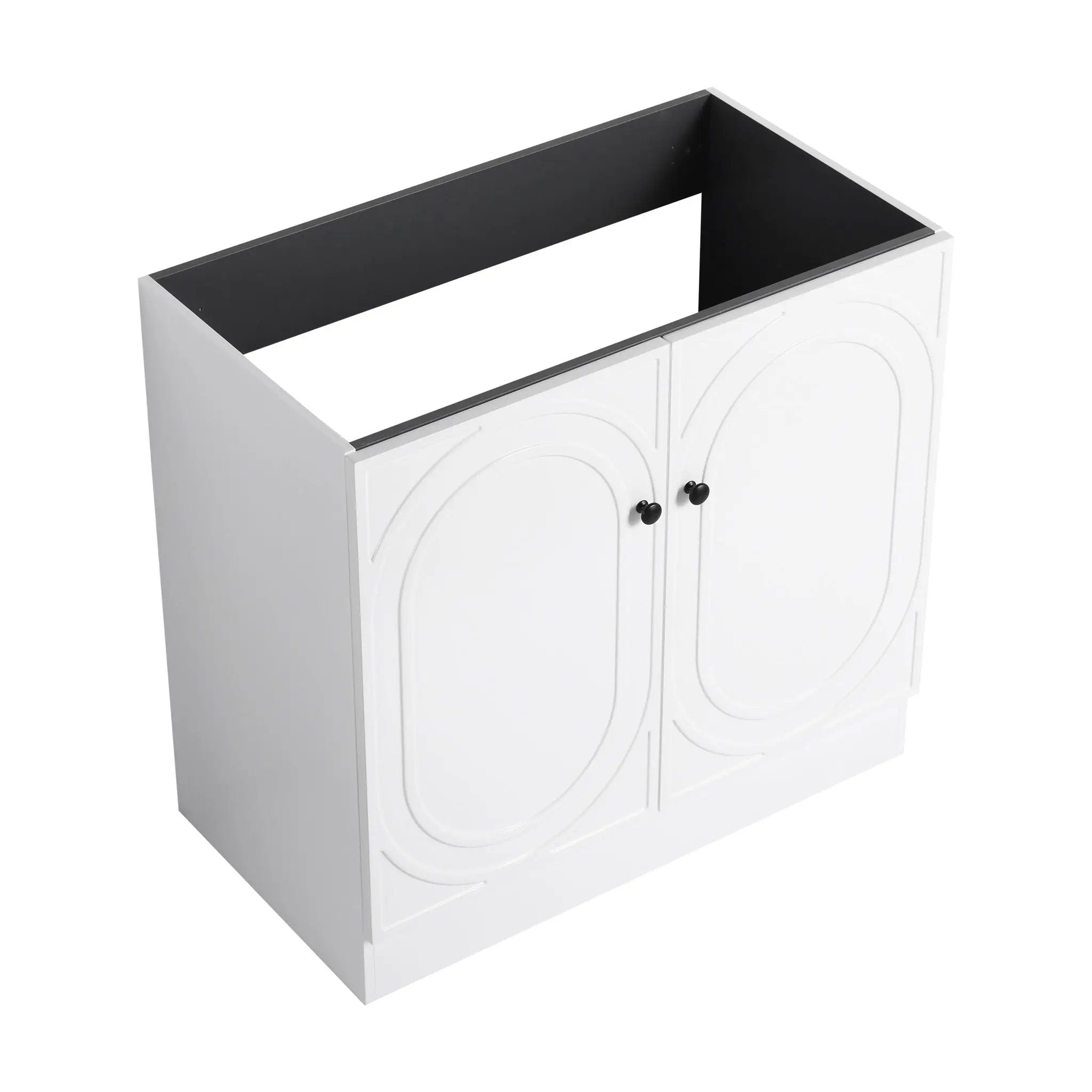 Modern Freestanding Bathroom Vanity With Soft Close Cabinet Doors by HouseOfZazla