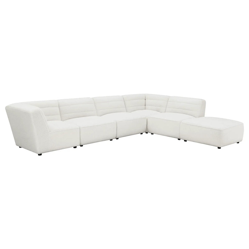 Sunny 6-piece Upholstered Modular Sectional Sofa Natural by Unique Piece Furniture