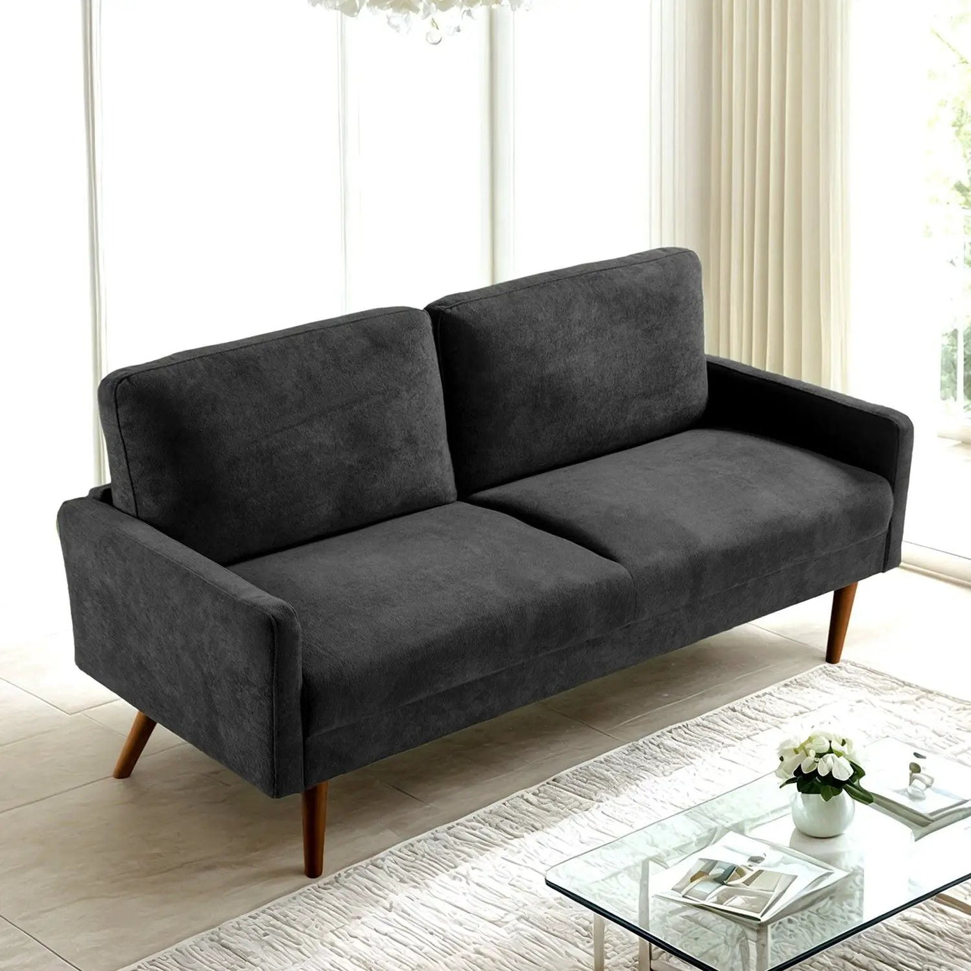 Sofa, European Style With Sleek Design, Modern & Vintage Flair, Upholstered 3 Seater Couch by Unique Piece Furniture