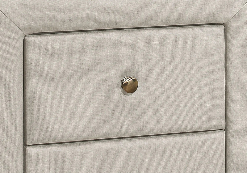 Nightstand, Storage Drawer Versatile Use, Upholstered, Transitional by Unique Piece Furniture