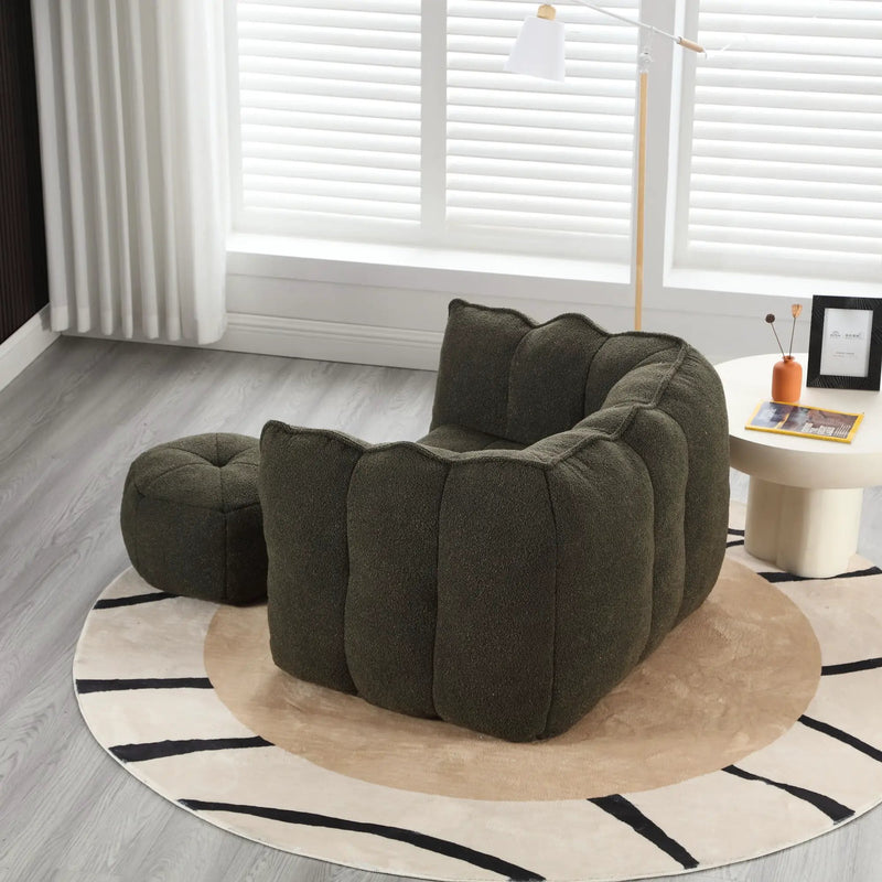 Soft Bean Bag Chair With High Resilient Foam by HouseOfZazla