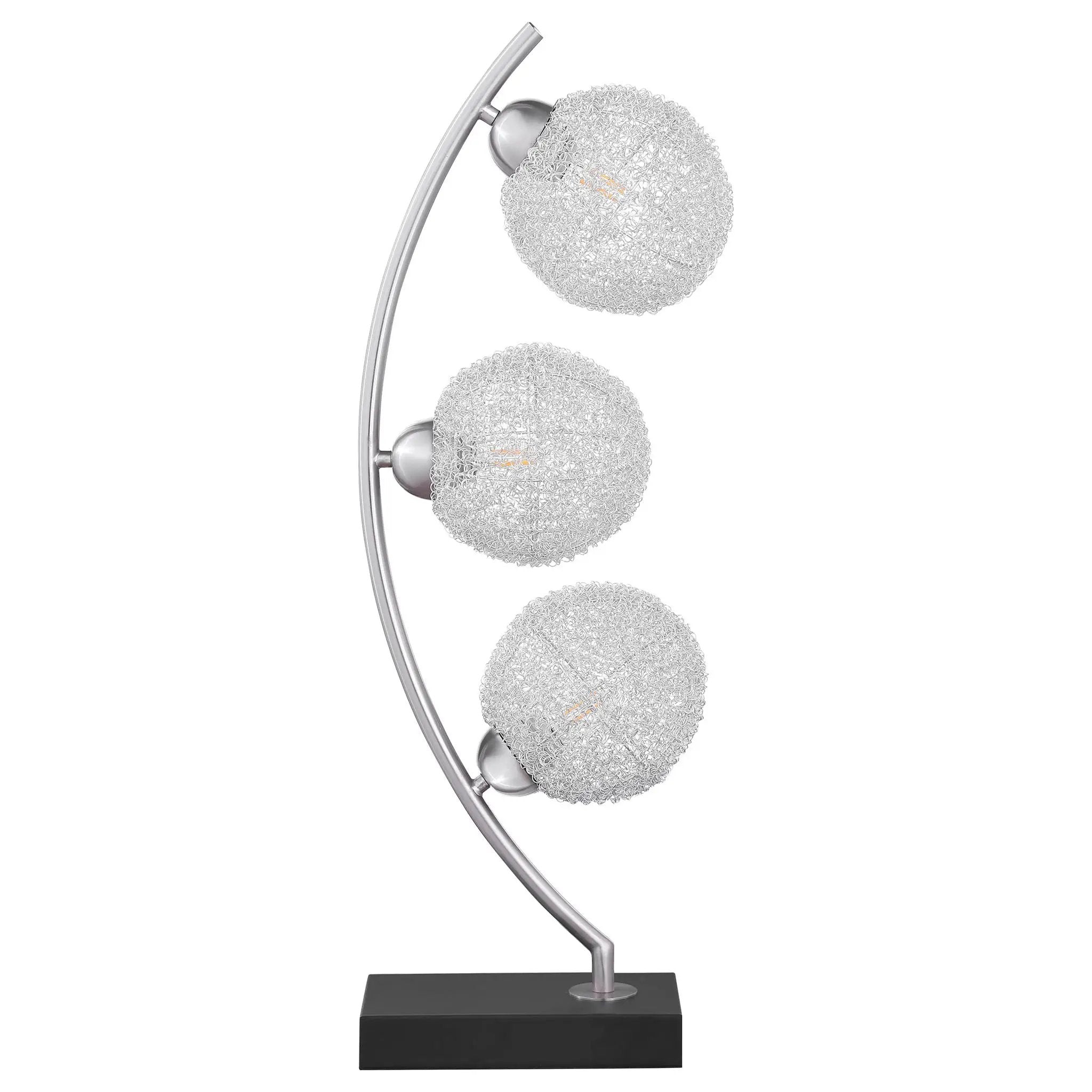 Mcdougal - Spherical Table Lamp With LED Lighting - Black by HouseOfZazla