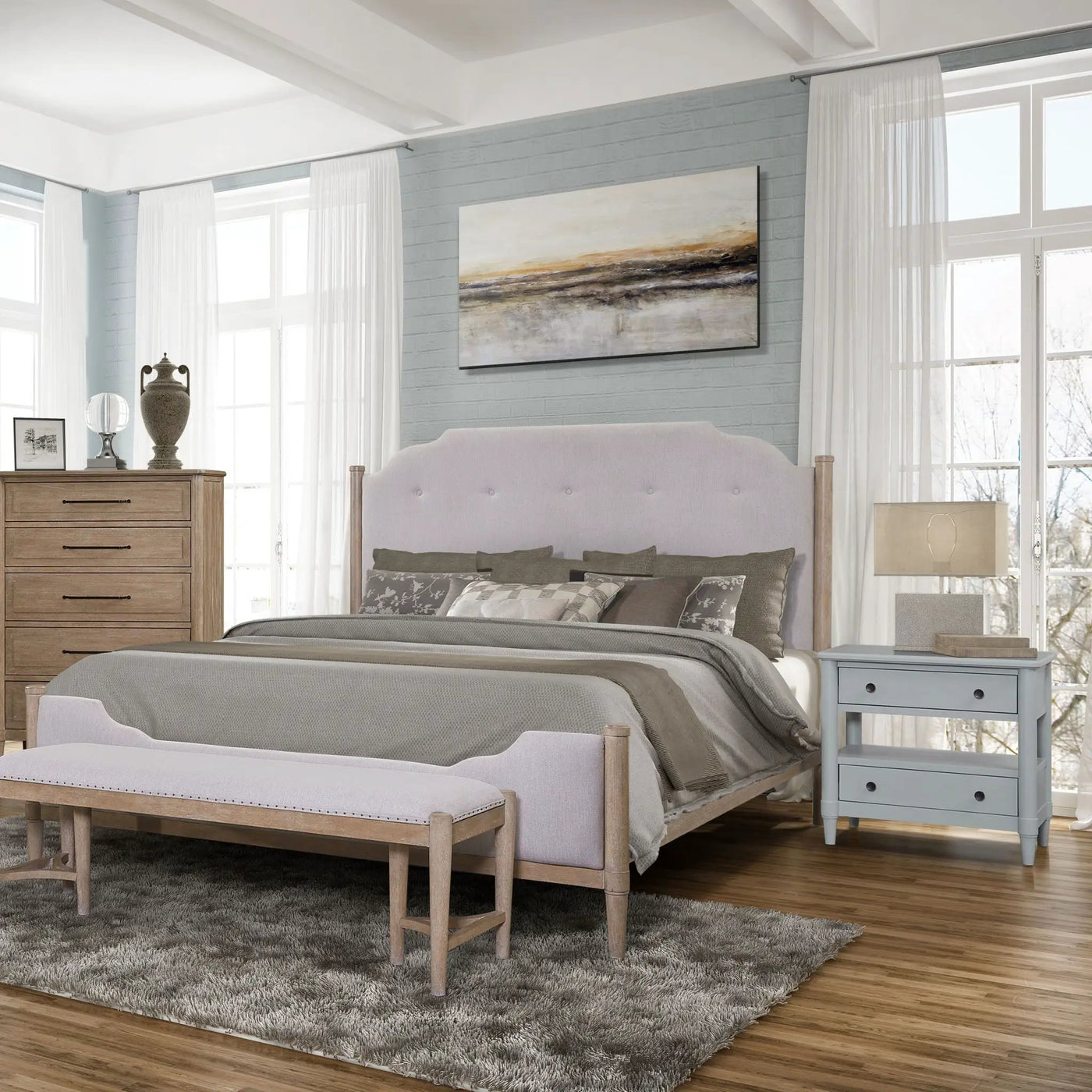 Open Nightstand With 2 Drawers by HouseOfZazla
