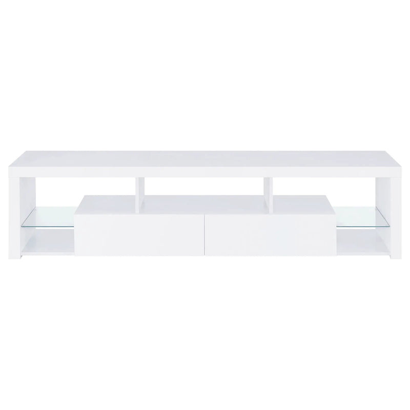 Jude 3-piece 71-inch TV Entertainment Center White High Gloss by Unique Piece Furniture