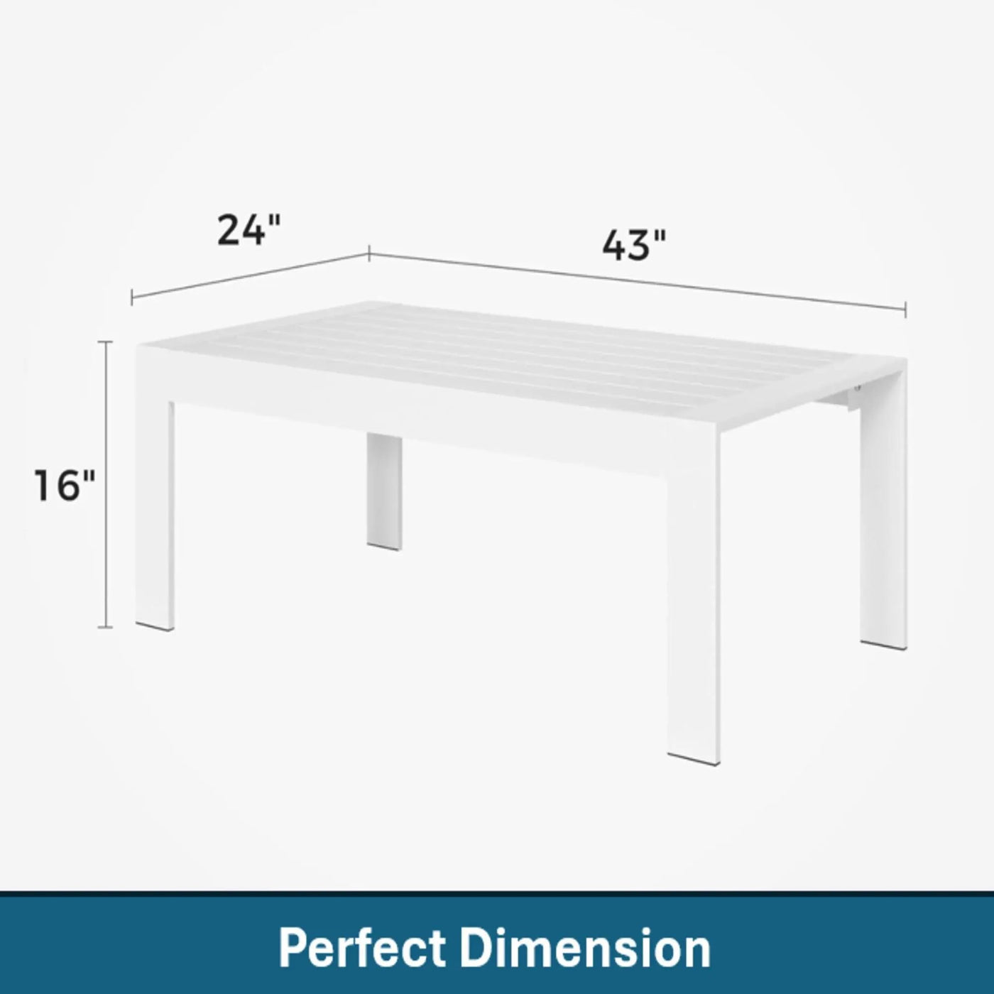 Modern Rectangle Outdoor Coffee Table by HouseOfZazla