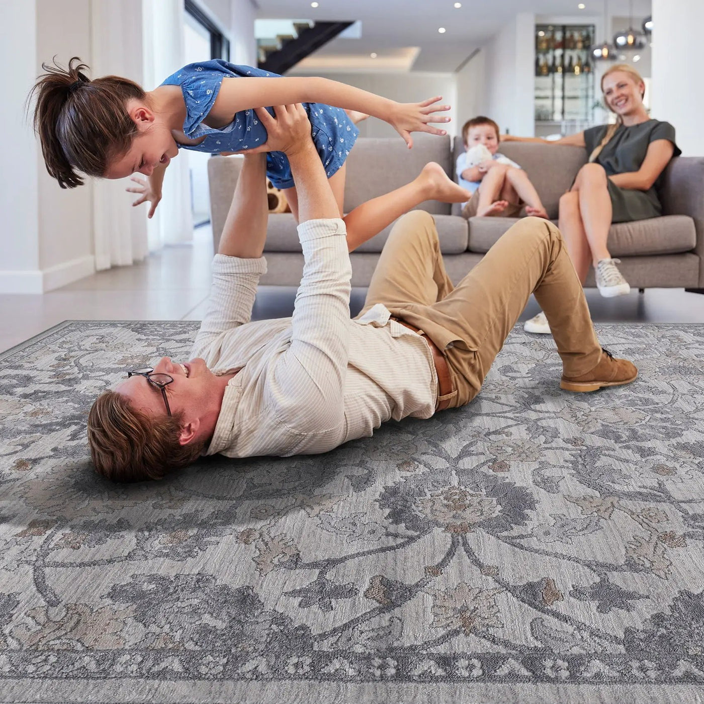 Marfi - Trendy Oriental Area Rug by Unique Piece Furniture