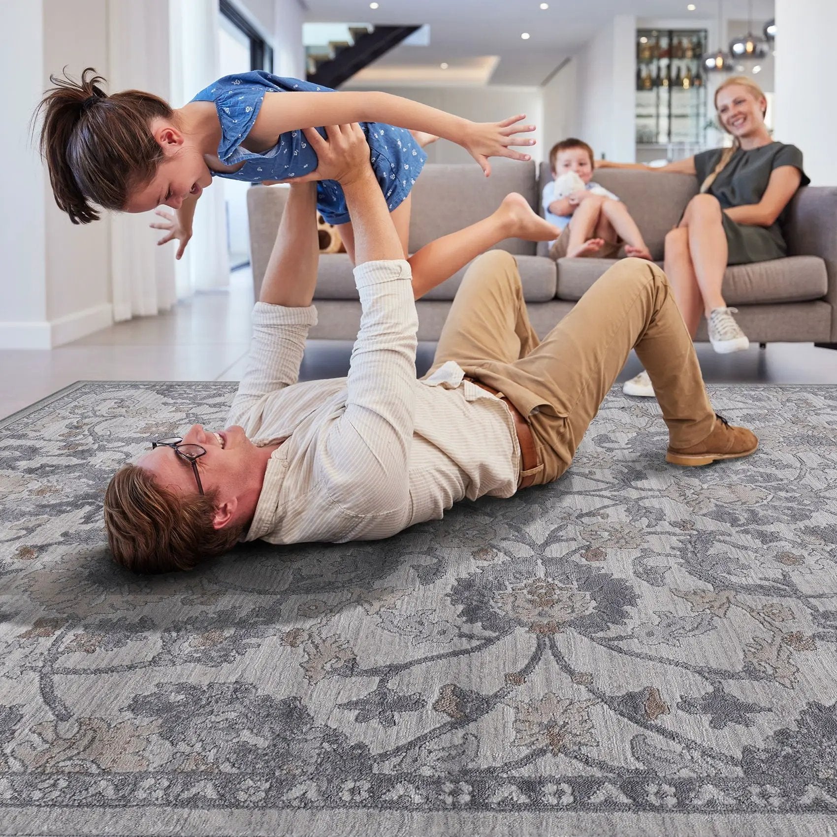 Marfi - Trendy Oriental Area Rug by Unique Piece Furniture