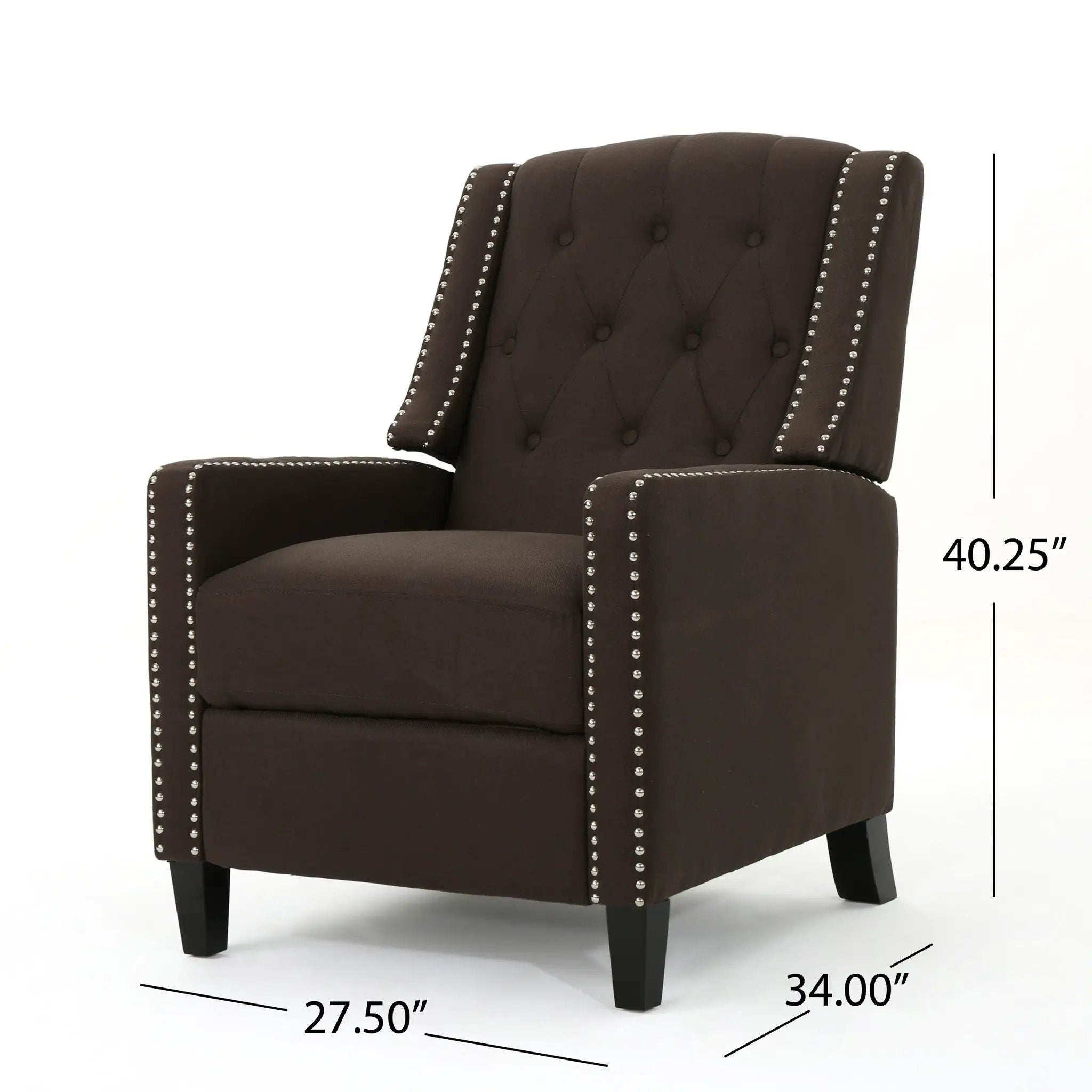 Classic Fabric Push Back Chair by Unique Piece Furniture