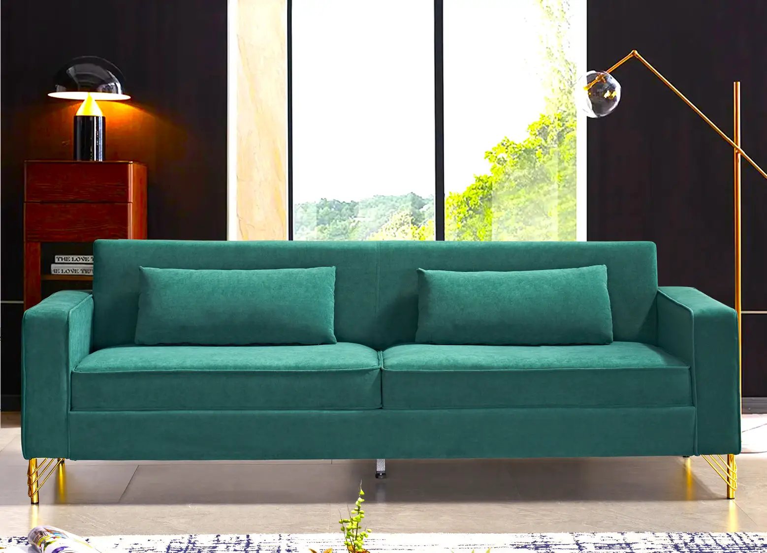 Aesthetic 3 Seater Couch With Classic Modern Appeal And Luxurious Soft Comfort by HouseOfZazla
