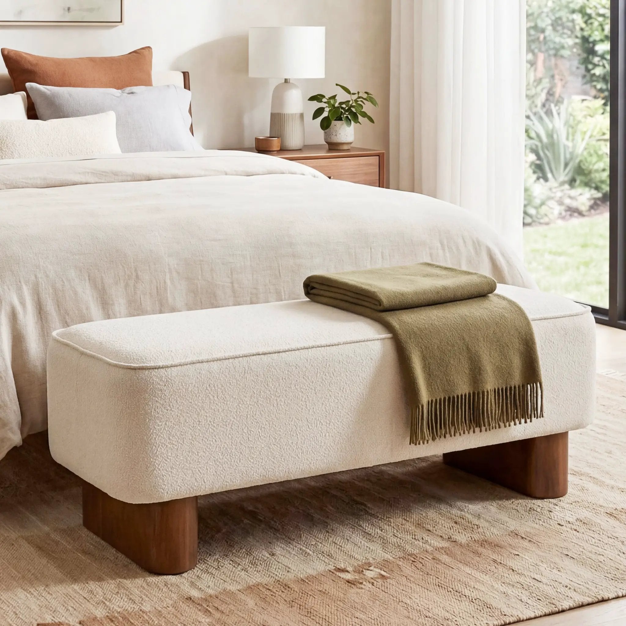 Modern Upholstered Ottoman Bench by HouseOfZazla