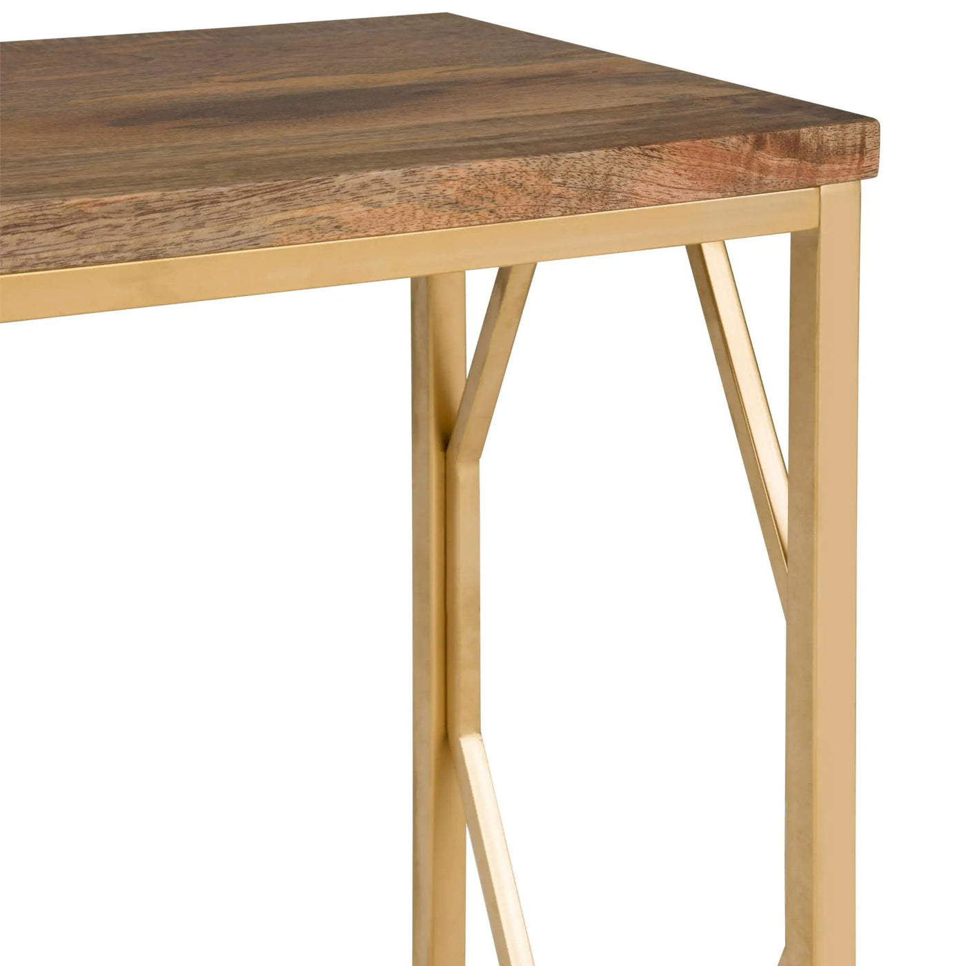 Selma - Handcrafted Metal And Wood Accent Table by HouseOfZazla