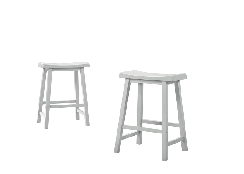 Alonzo - 17.5" Backless Ergonomic Counter Height Stool (Set of 2) by HouseOfZazla