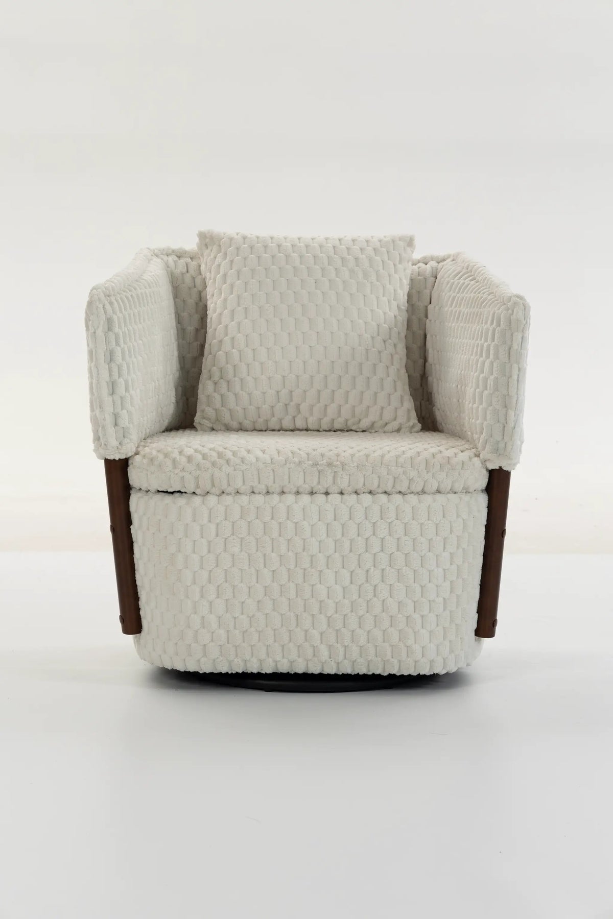 Mid Century Modern Accent Chair with Solid Wood Frame by HouseOfZazla