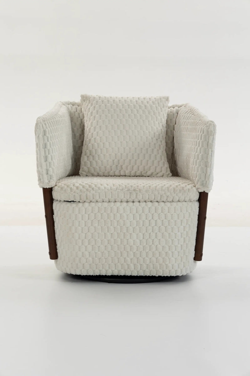 Mid Century Modern Accent Chair with Solid Wood Frame by HouseOfZazla