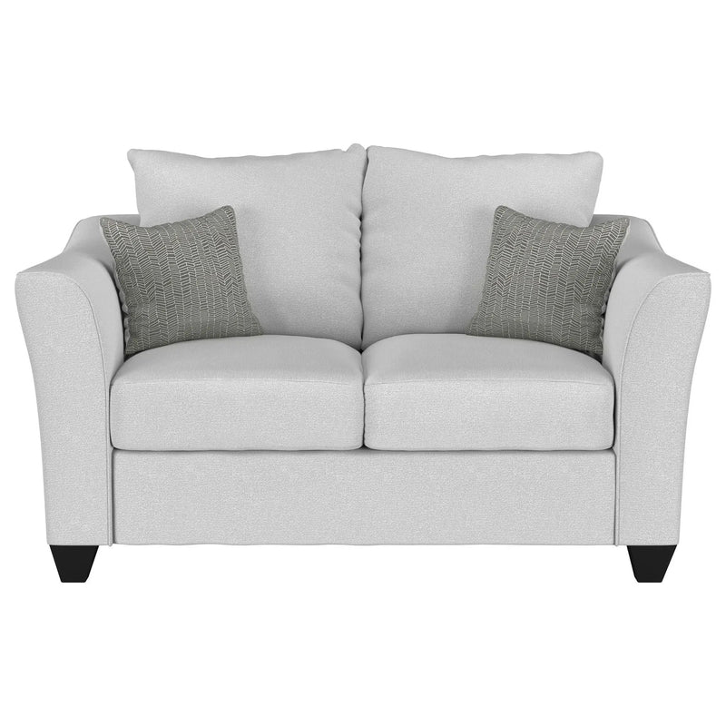 Salizar Upholstered Flared Arm Loveseat Sand by Unique Piece Furniture