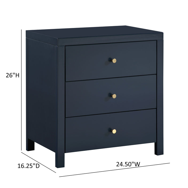 Nevarre - 3 Drawer Nightstand by HouseOfZazla