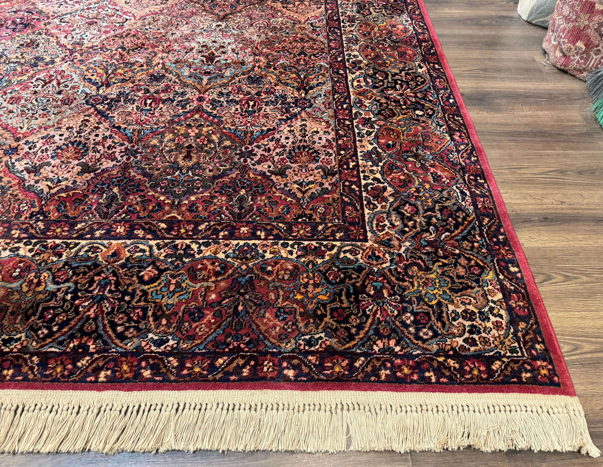 12x16 Karastan Multicolor Panel Kirman Rug #717, Rare Palace Size Wool Original 700 Series by Jewel Rugs