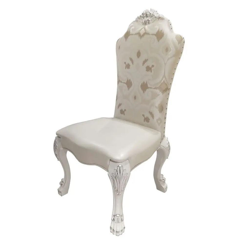 Dresden - Side Chair (Set of 2) - Fabric & Bone White by Unique Piece Furniture