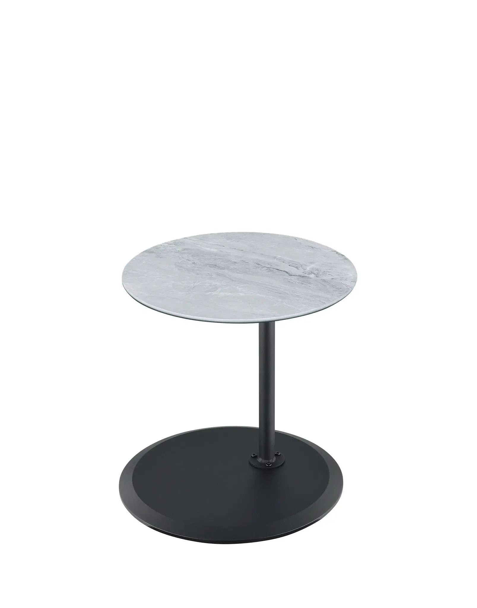 Orbit - 15.5" End Table With Height Adjustable Marble Textured Top by Unique Piece Furniture