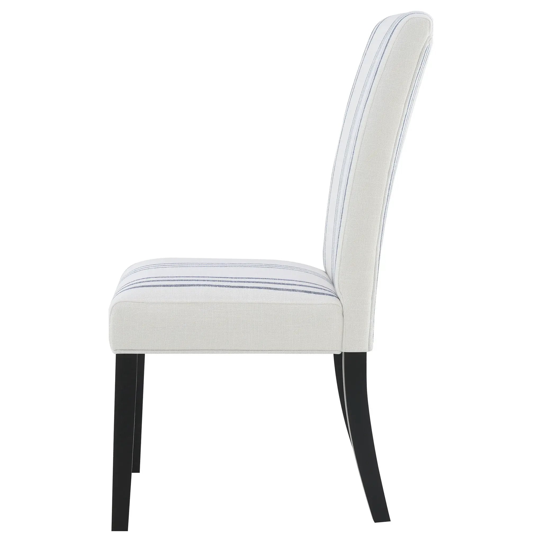 Herran Upholstered Dining Side Chair Beige (Set of 2) by Unique Piece Furniture