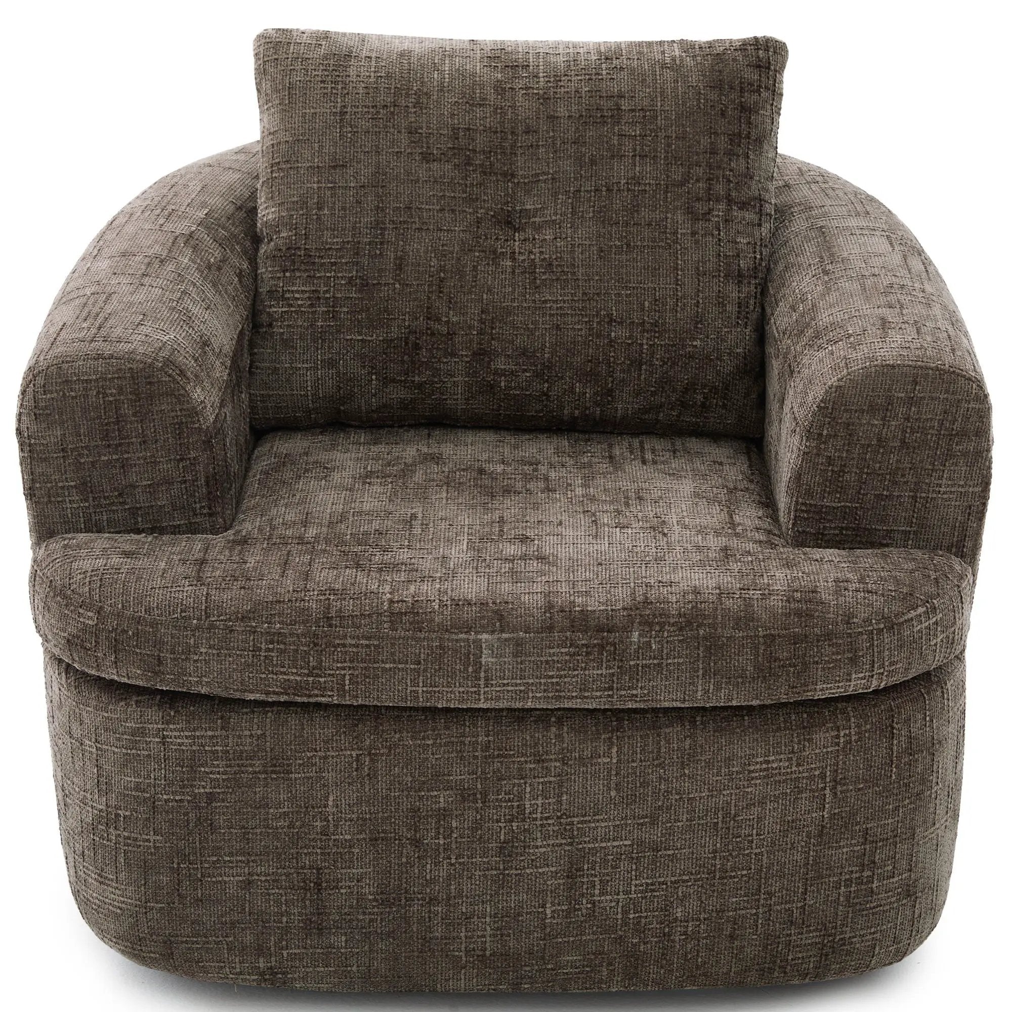 Modern Swivel Barrel Chair With Dual-Layer Cushion by HouseOfZazla