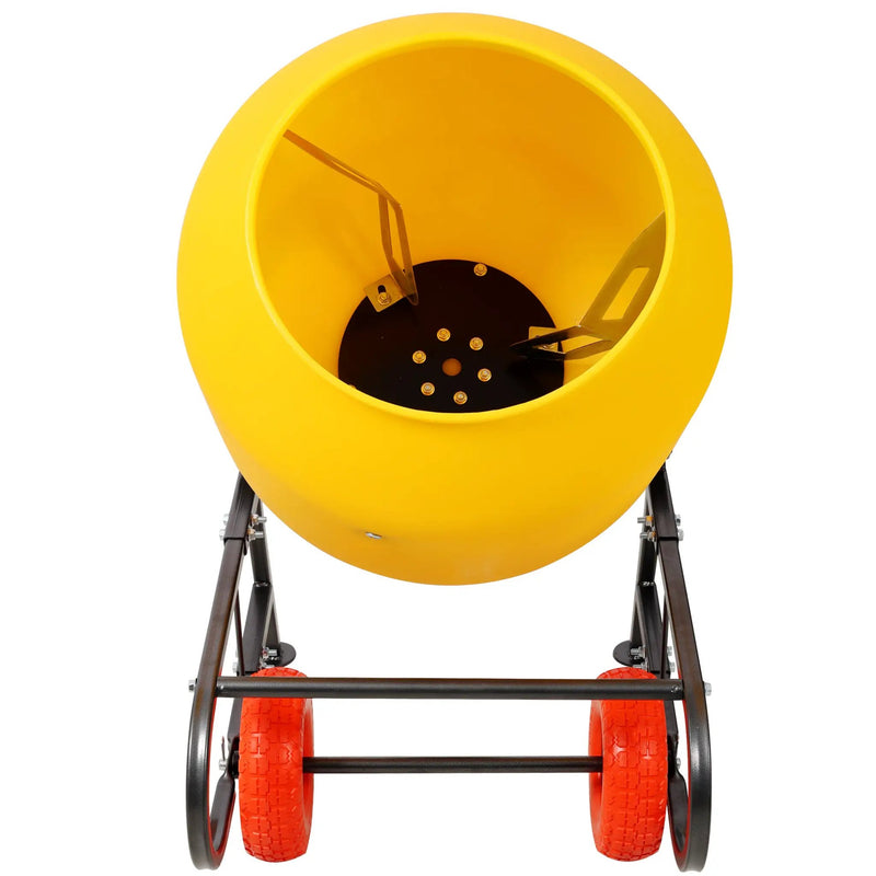 6 CUFT/170L Portable Electric Poly Drum Concrete Mixer by HouseOfZazla